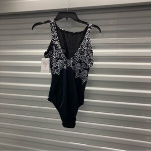 Longitude Black and White One Piece Swimsuit